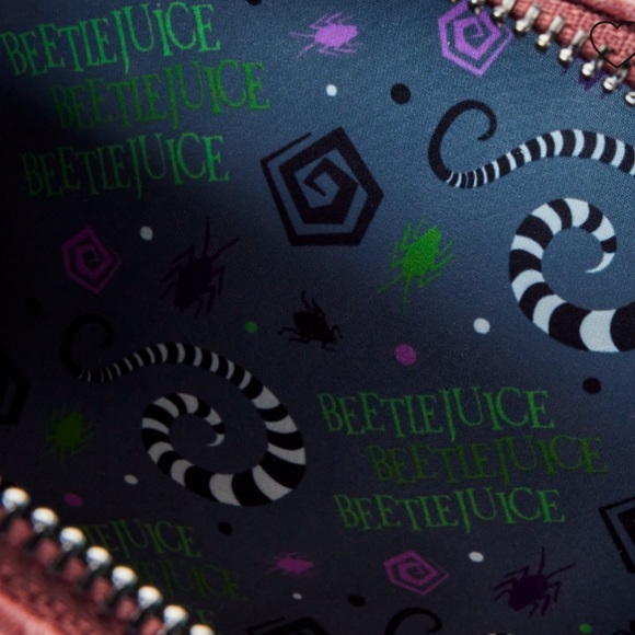 Loungefly Beetlejuice Handbook For The Recently Deceased Pin Trader Backpack - Picture 4 of 7